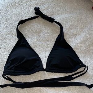 La Vie En Rose Black Triangle Bikini Top
